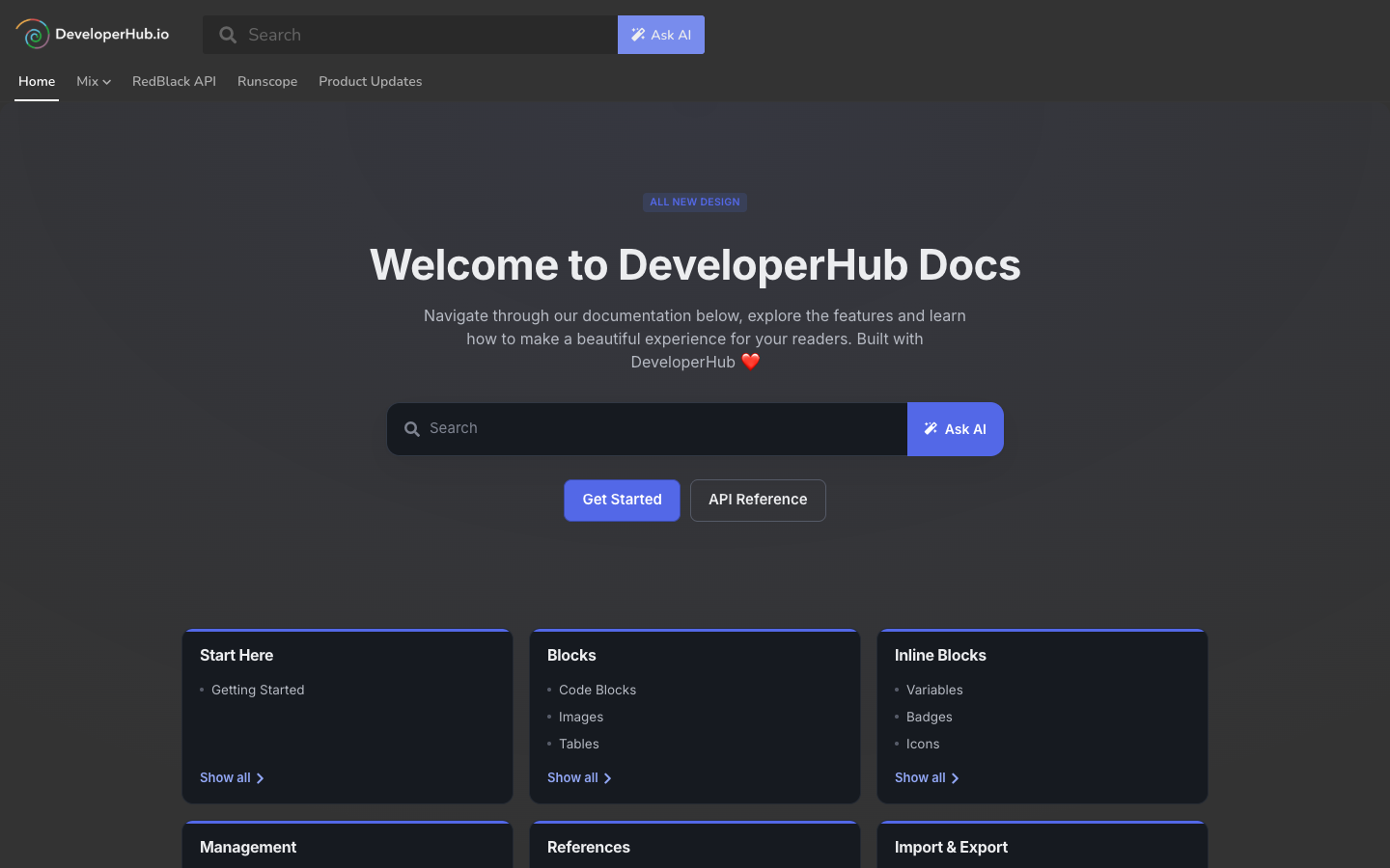 A landing page as readers see it