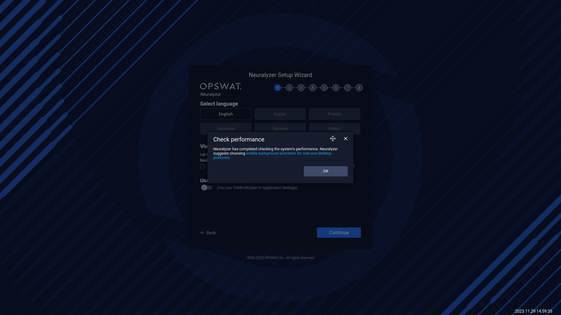 After the check is completed, Neuralyzer suggests choosing the option. You can follow the recommendation or adjust it.