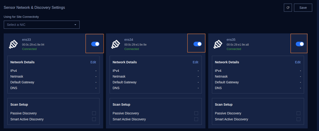 Enable/Disable Network Interface