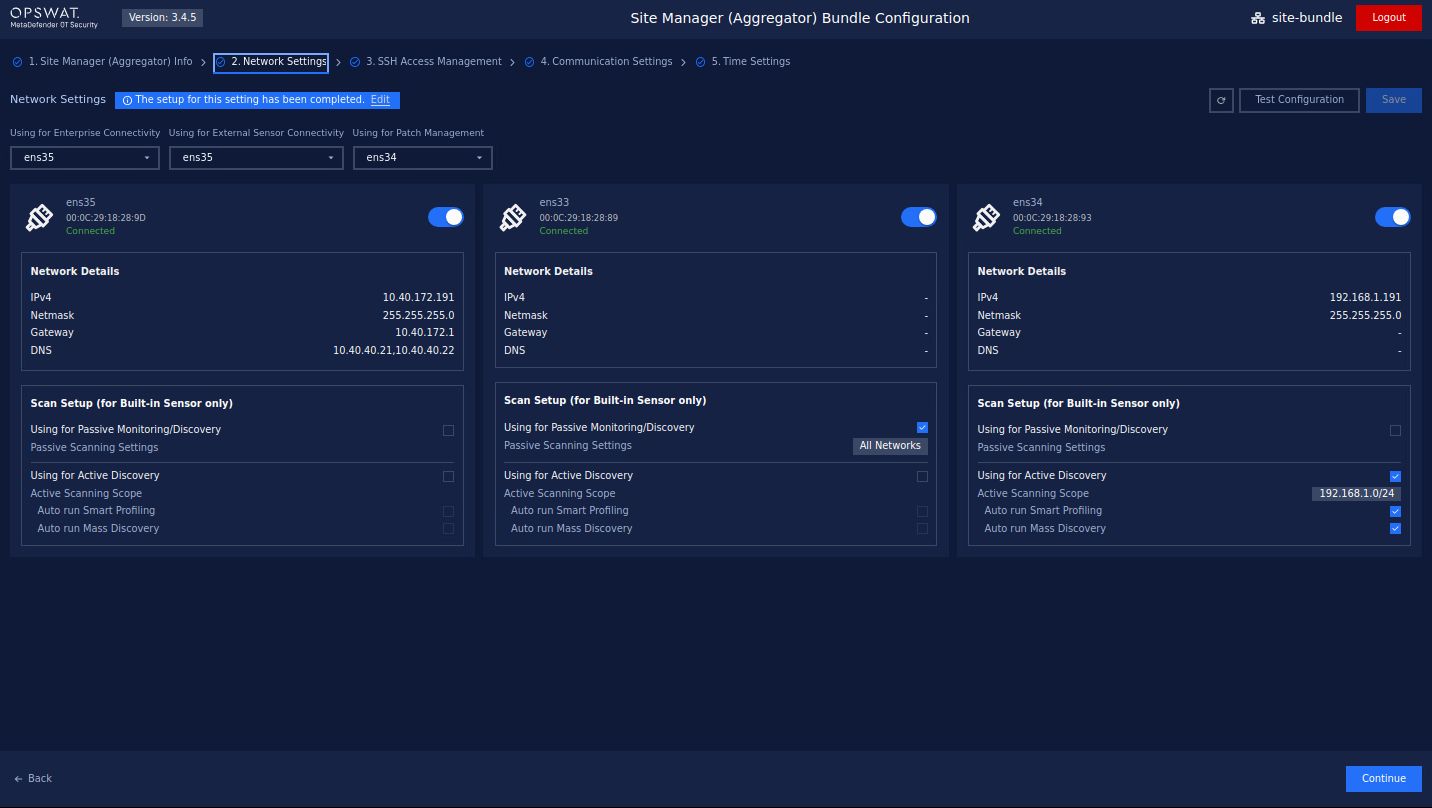 Overview Network Setting