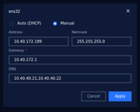 Config Manual for NIC