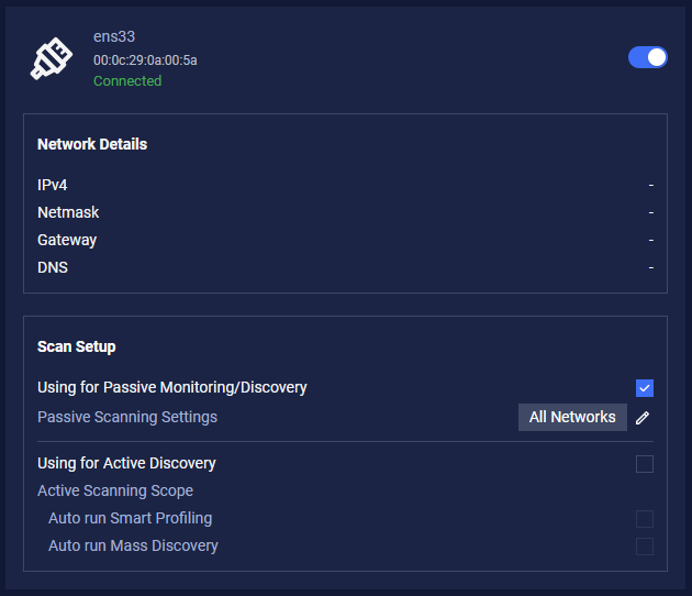 Select NIC for Passive Discovery