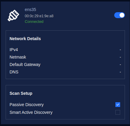 Select NIC for Passive Discovery