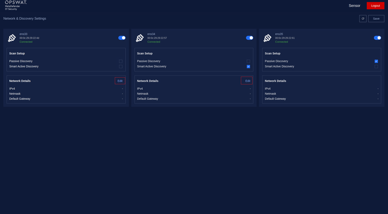 Click on the “**Edit**” button to access the configuration options.