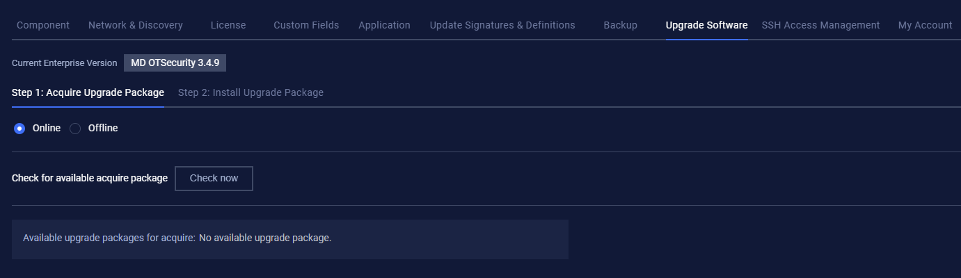 Online Upgrade and Offline Upgrade
