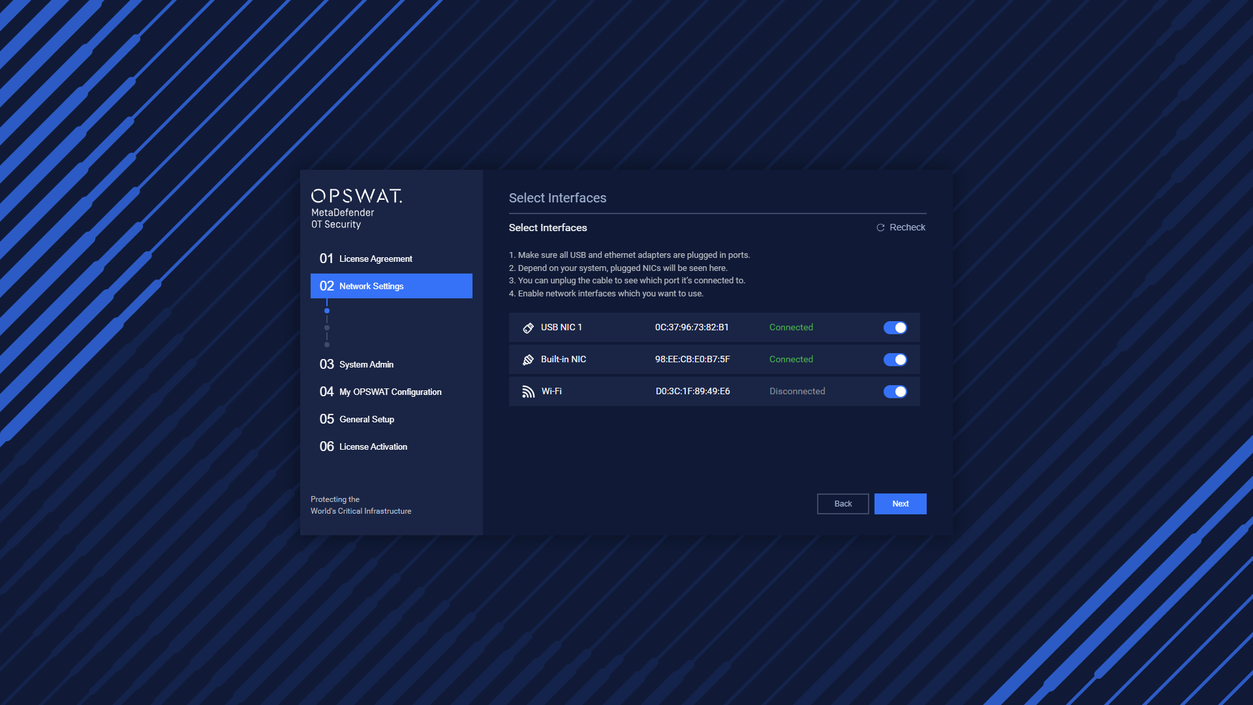 Enable/Disable NIC