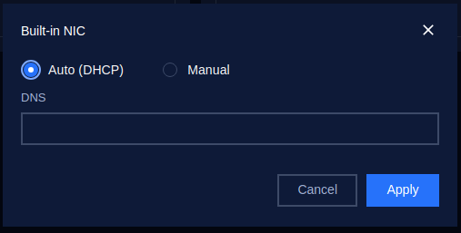 Config Auto(DHCP) for NIC