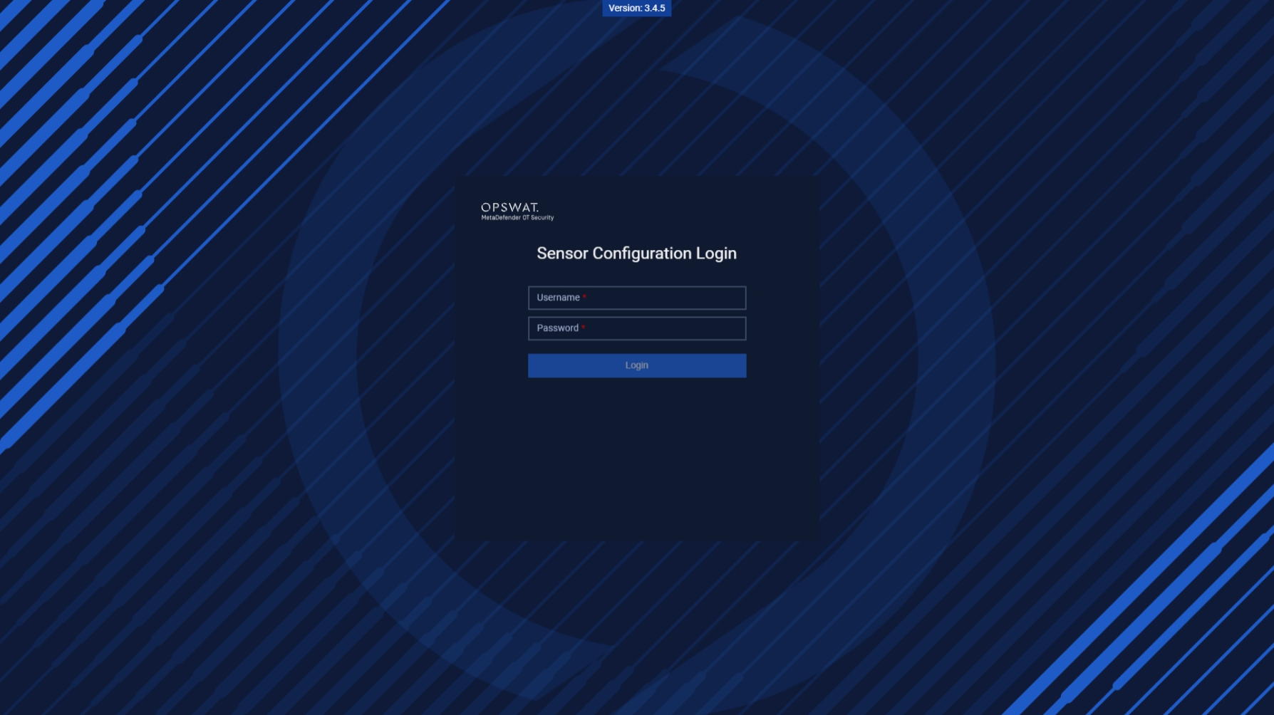 Login with default credentials