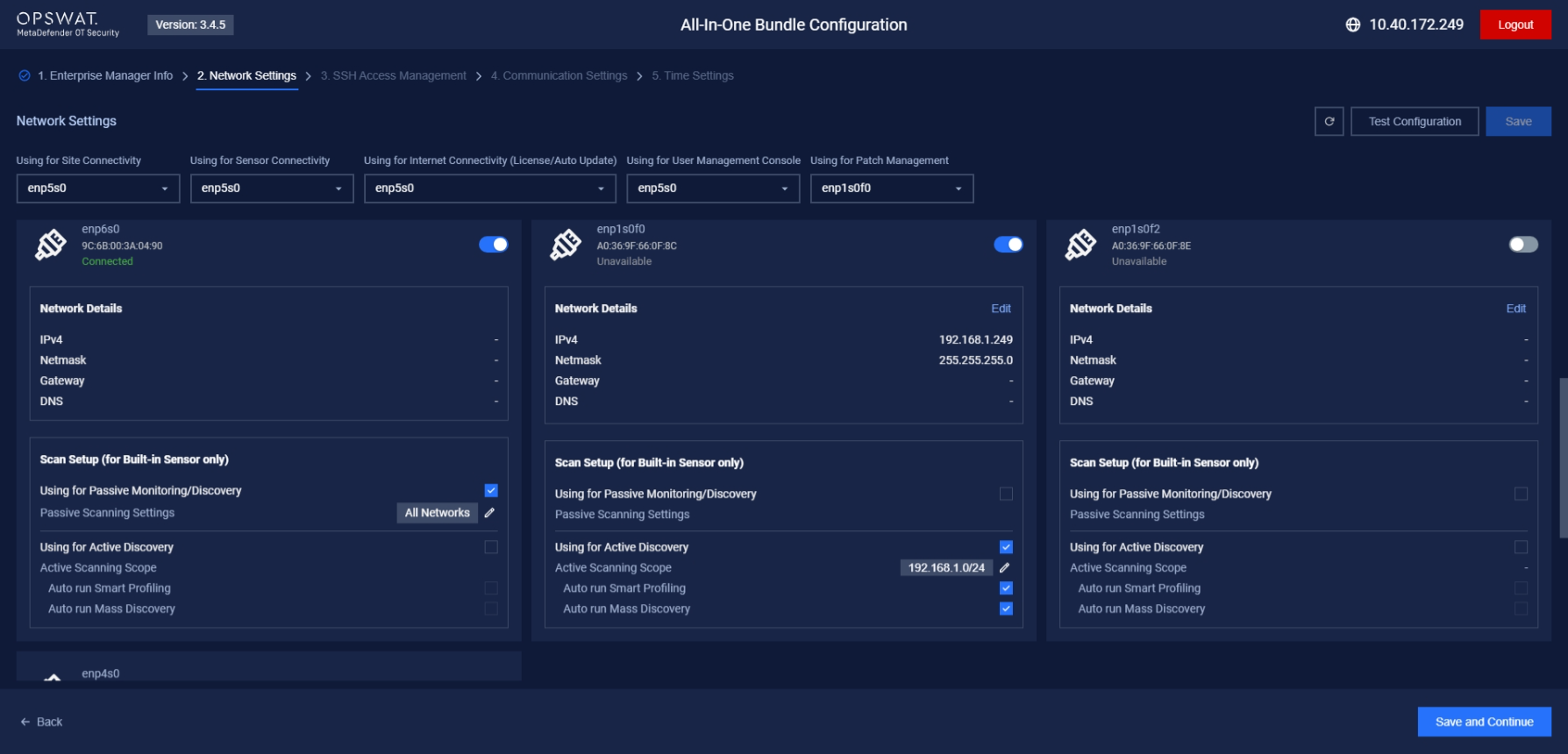 Overview Enterprise Manager & Site Manager & Network Sensor - Bundle 3 in 1 Network Settings