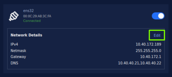 Click on the **Edit** button to access the configuration options.