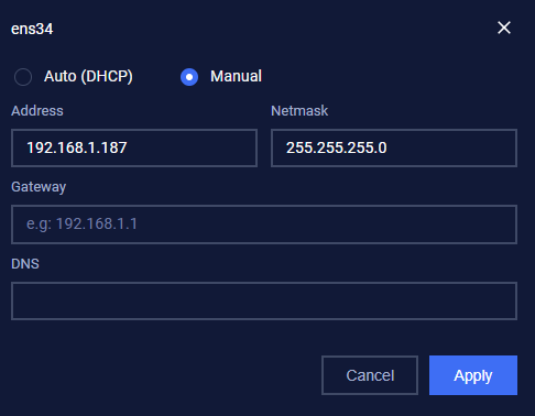 Config Manual for NIC