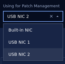 Select NIC using for Patch Management