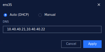 Config Auto(DHCP) for NIC