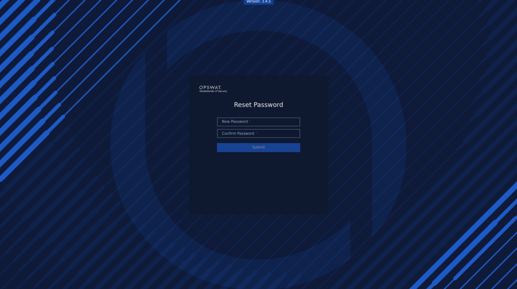 Reset the password