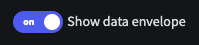 Data envelope display control set to **On**