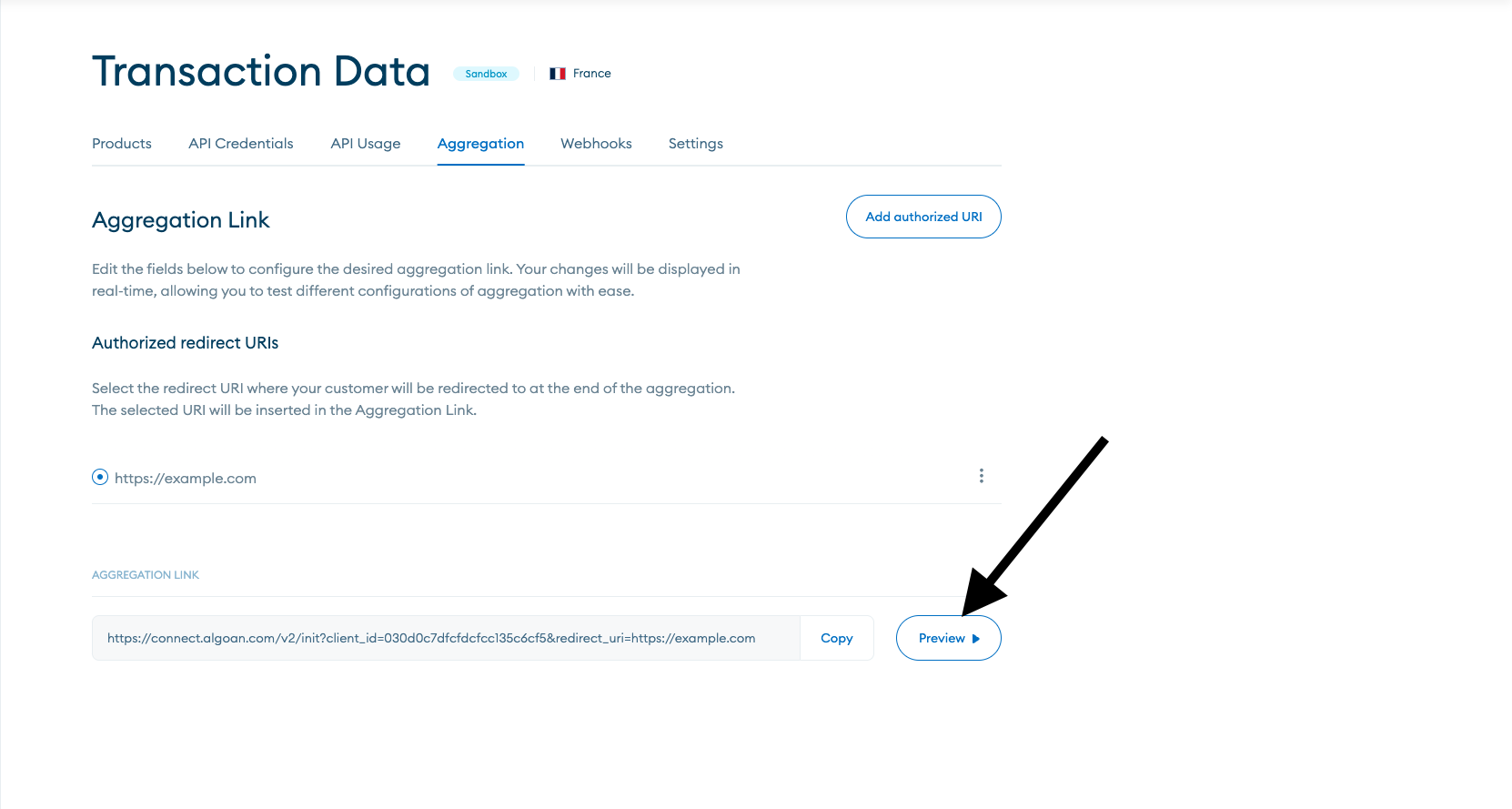 Image 2 - Preview Transaction Data Journey