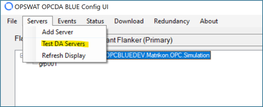 Select Testing for OPC Servers