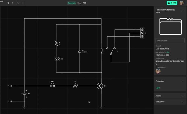 Editing a part's properties