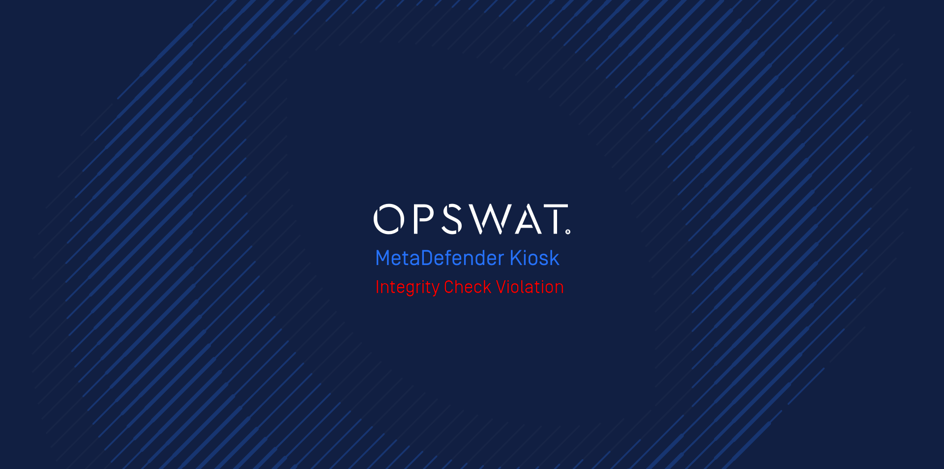 Integrity Check Violation