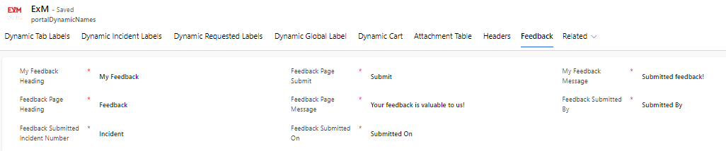 Feedback Tab