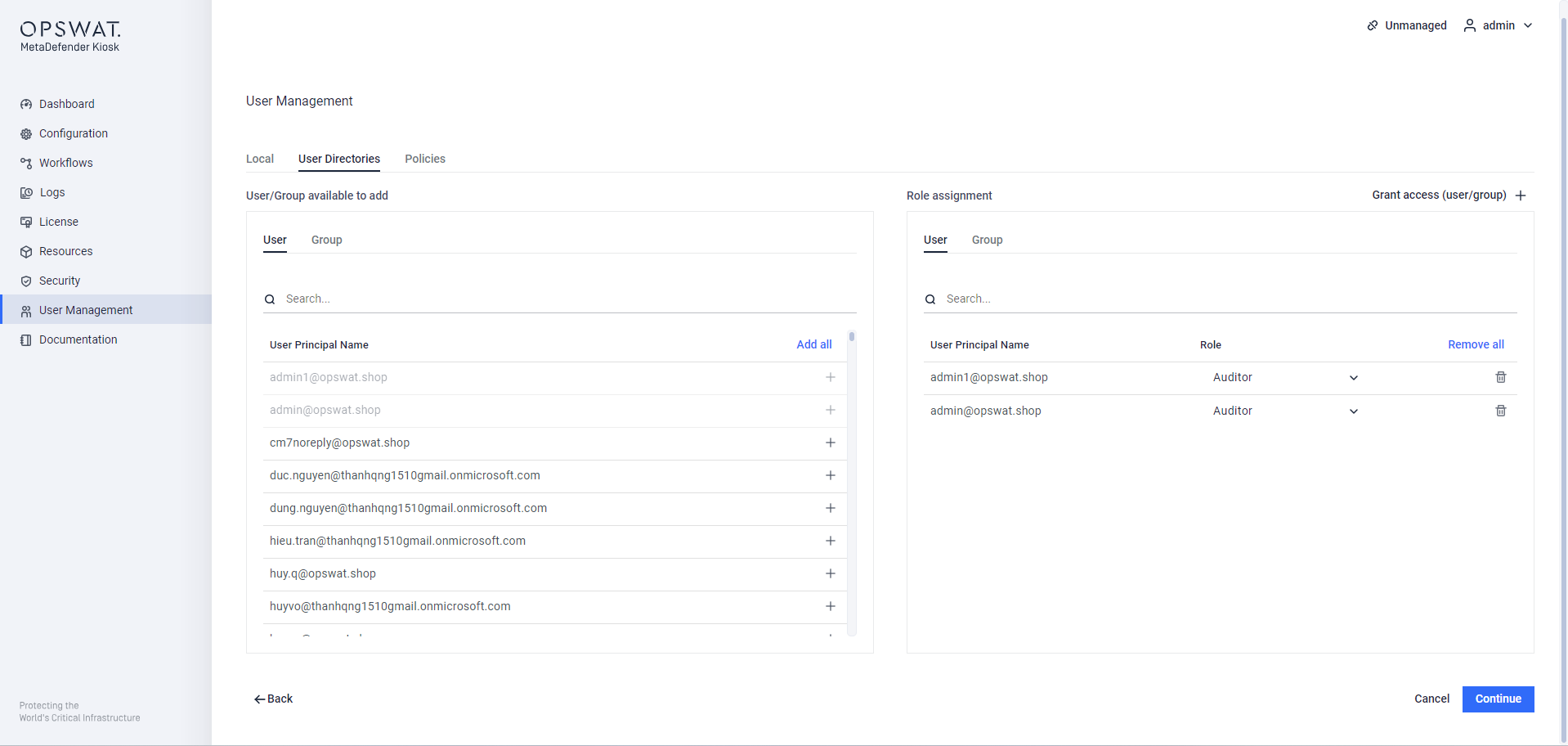 _Role assignment to login to KIOSK WebMC_