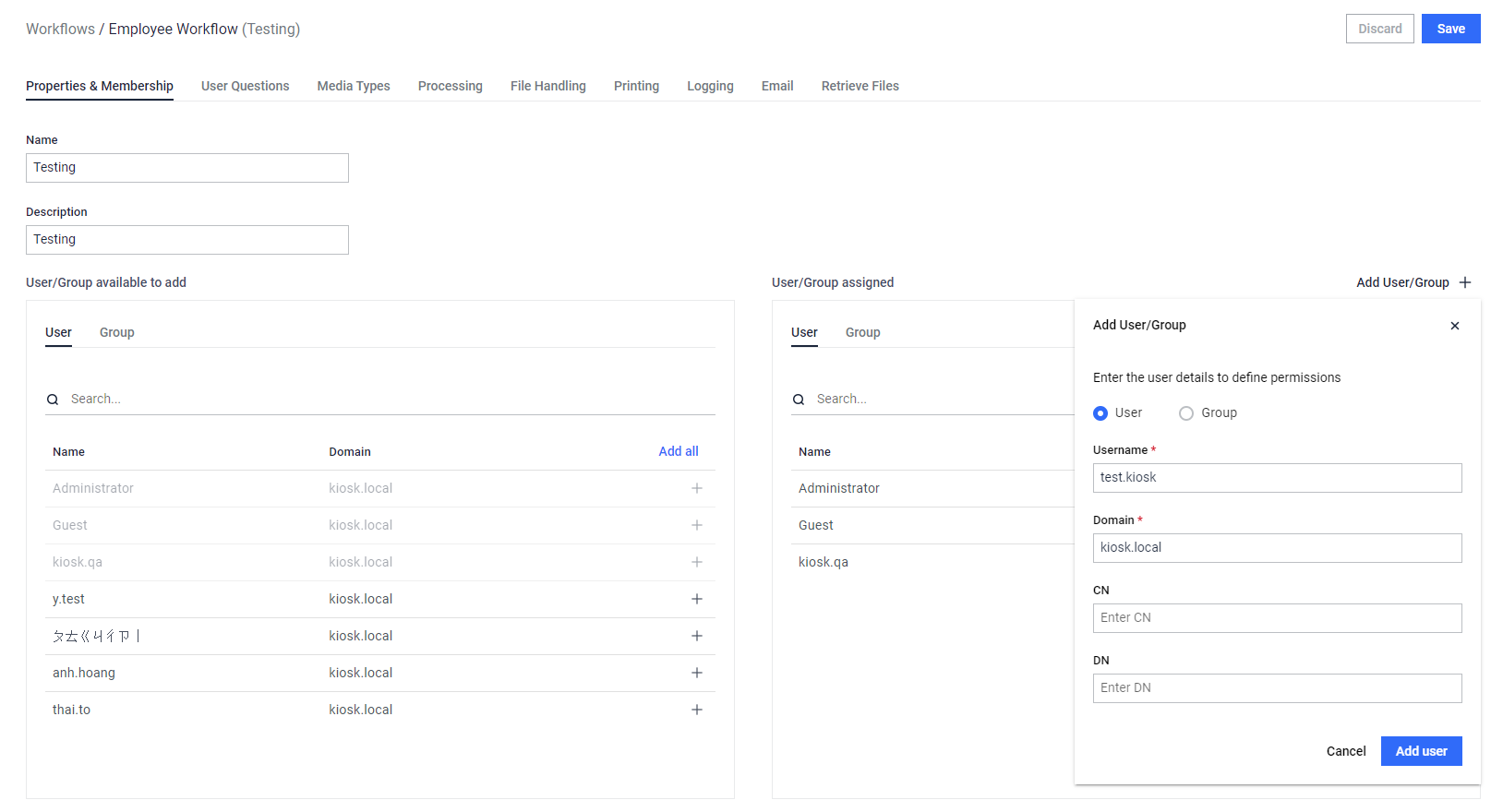 _Manually input a user_