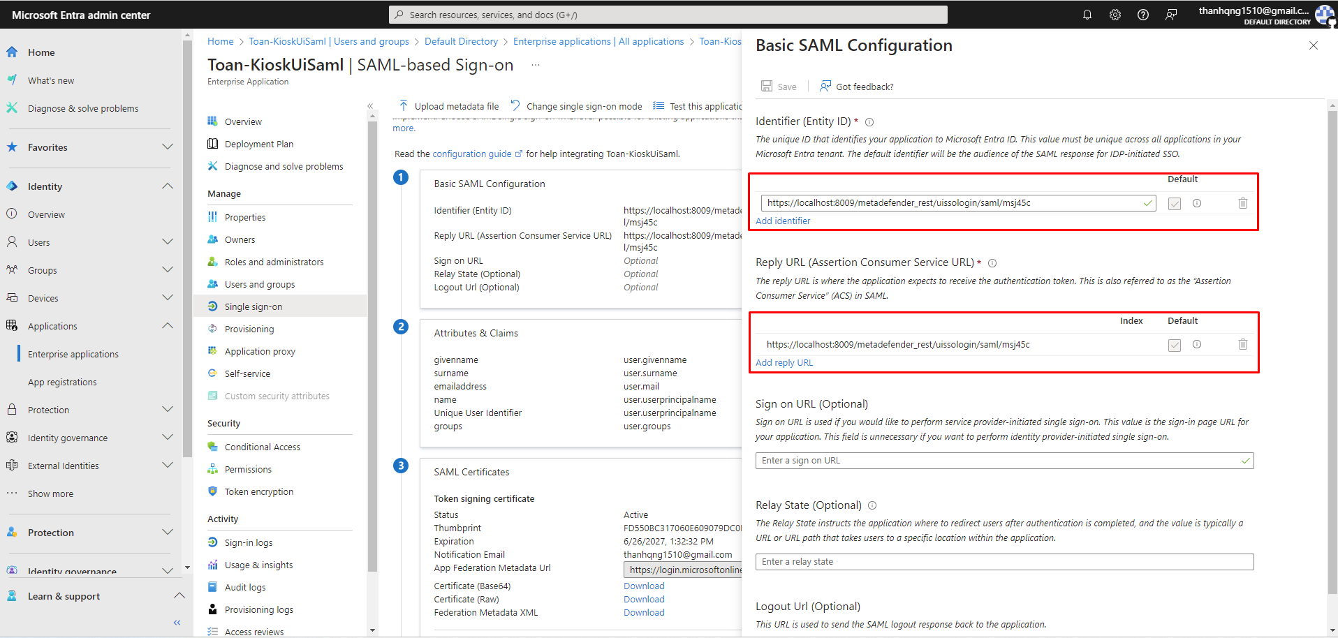 _Change the configuration with provided Identifer_