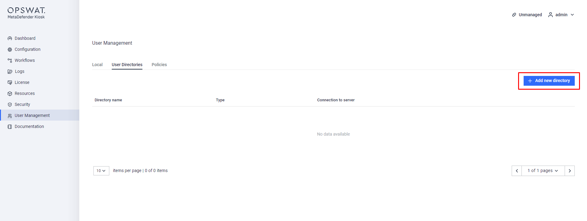 _Add new directory for authentation to KIOSK WebMC_