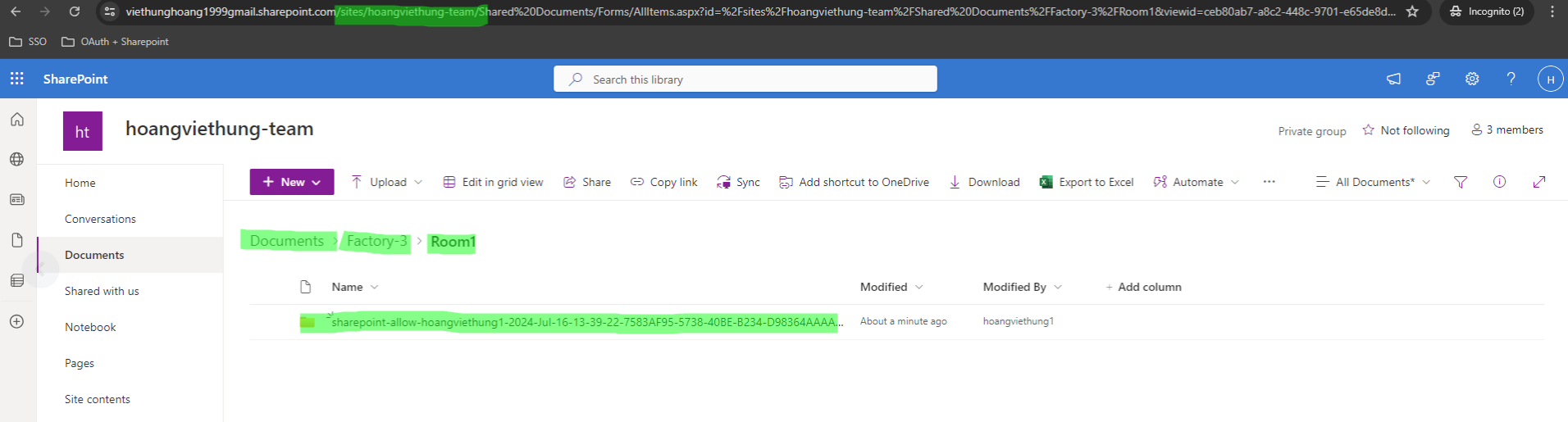 _Example of successful upload to SharePoint and its folder structure_