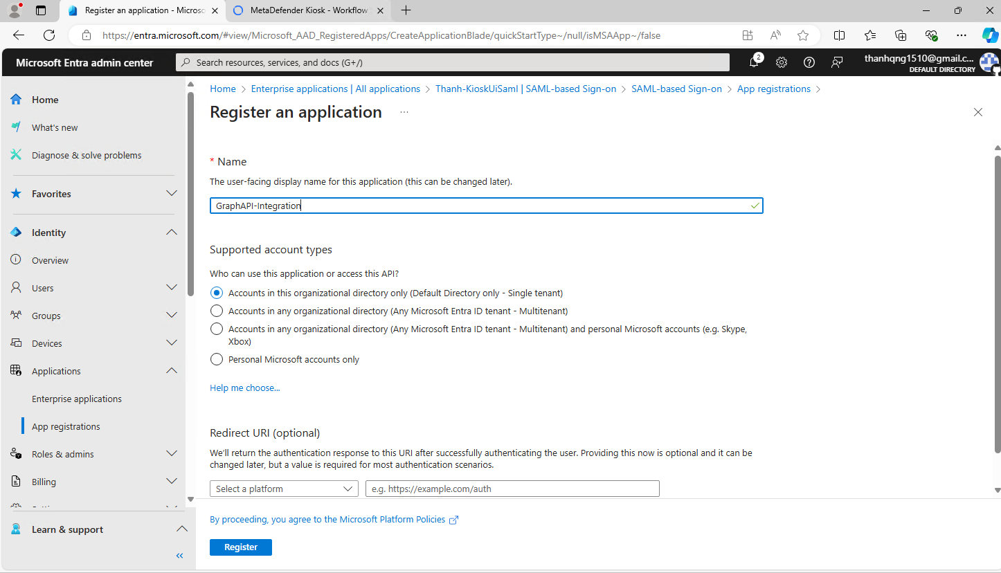 _Register an application page_