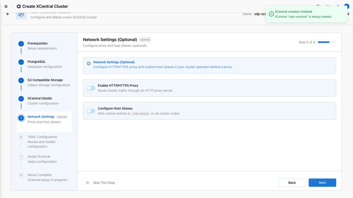 Step 5 — Network settings