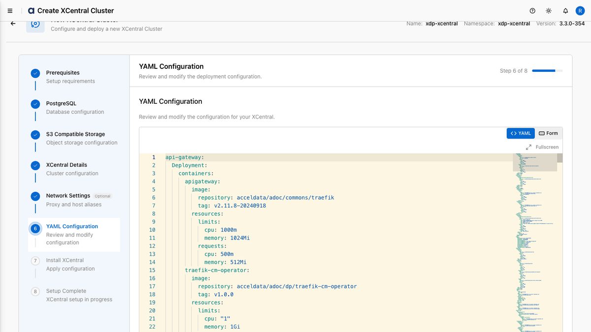 Step 6 — YAML configuration