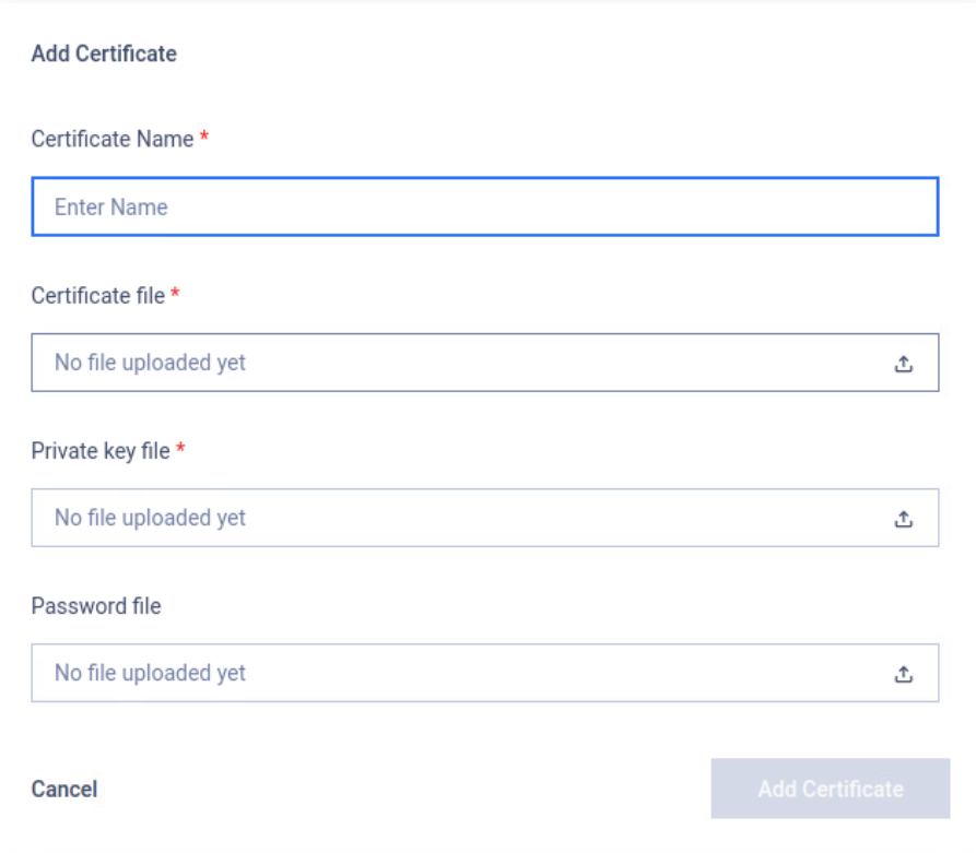 Certificates - My OPSWAT On-premises
