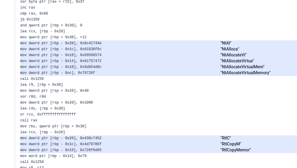**String annotation for immediate strings**