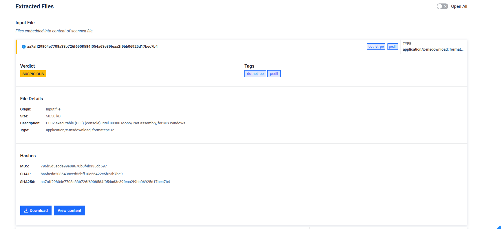 **The extracted .NET dll file that triggers consumers**