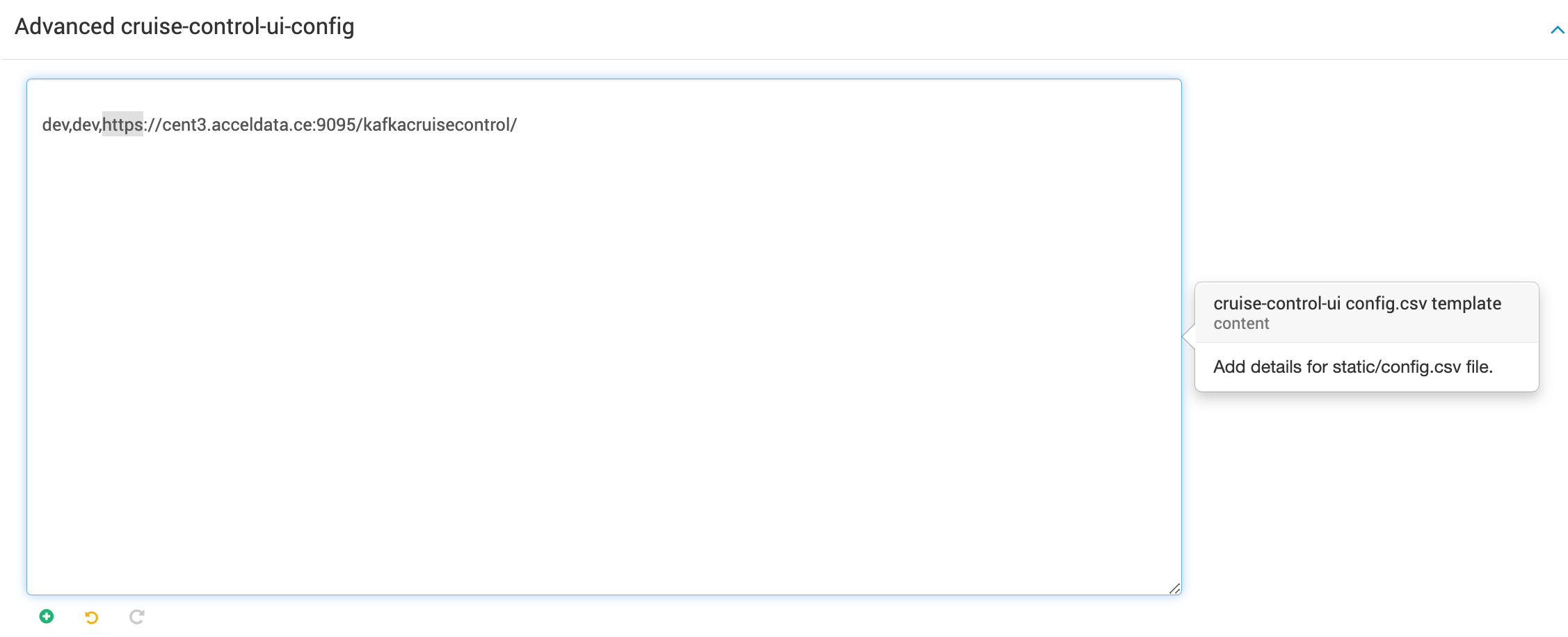 Advanced cruise-control-ui-config