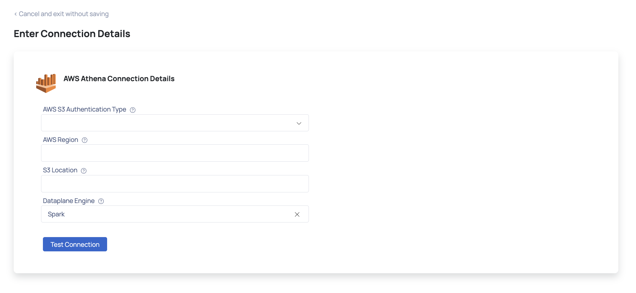 AWS Athena Connection Details