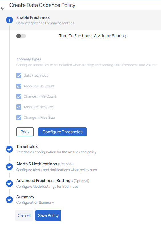 Manage Policies - Acceldata Data Observability Cloud