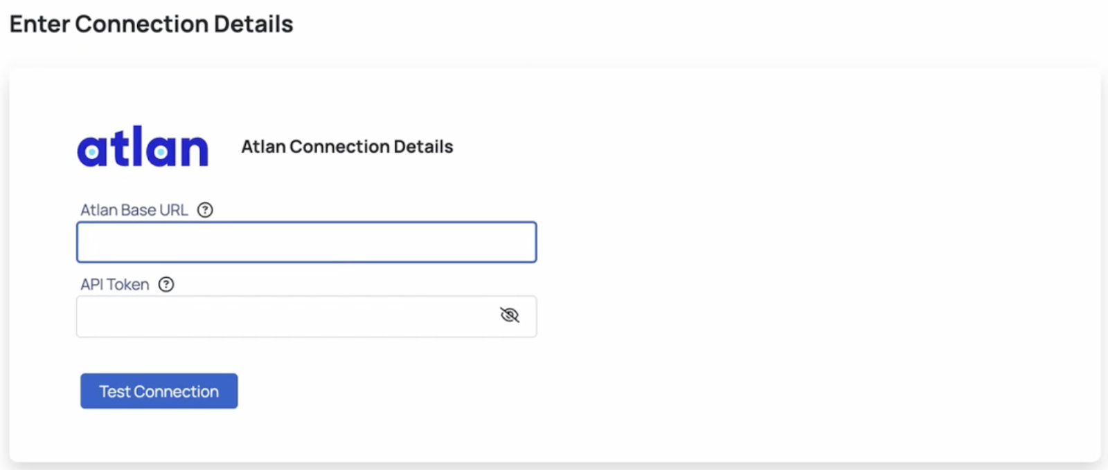 Atlan Connection Details Page