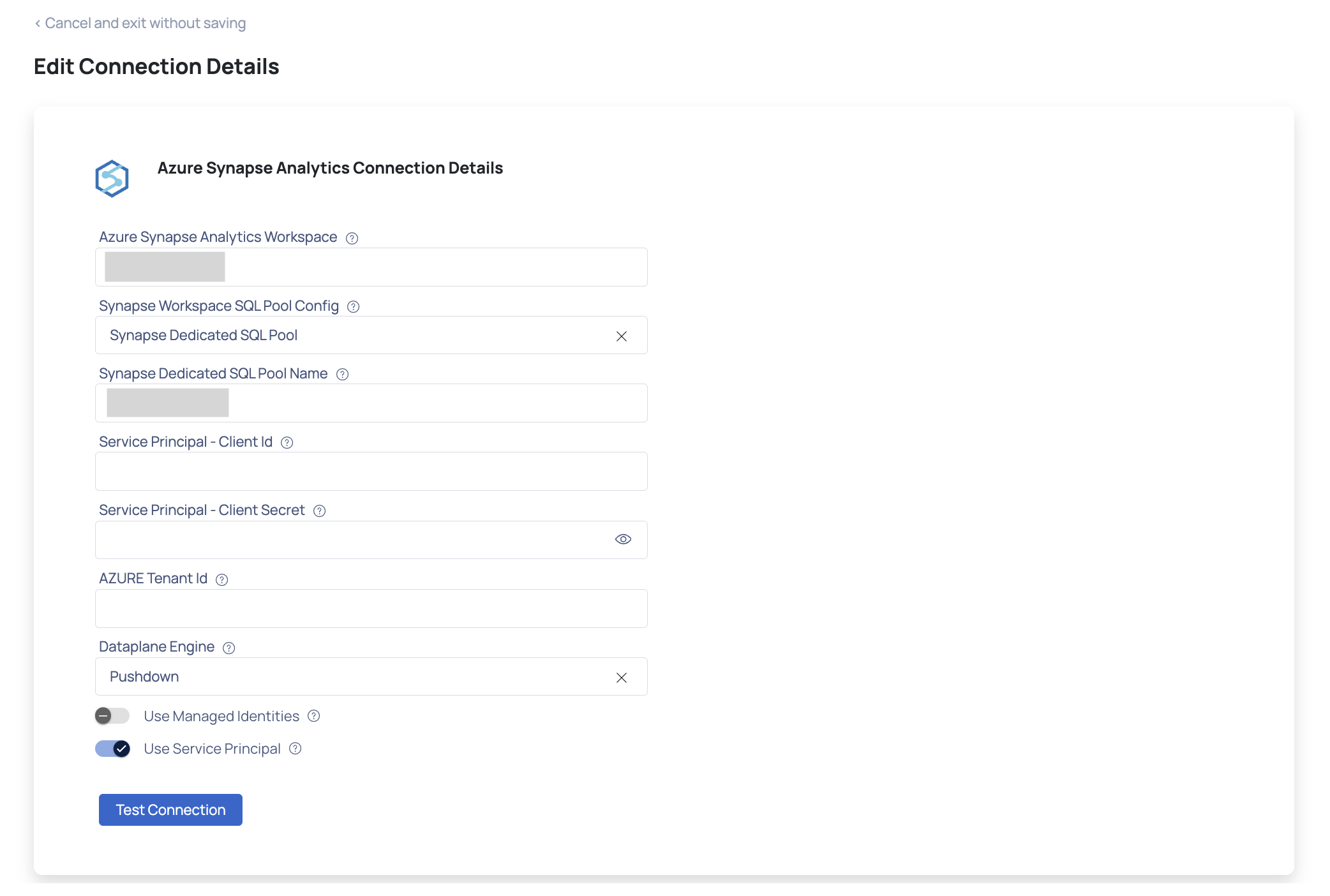 Azure Synapse Analytics Service Principal