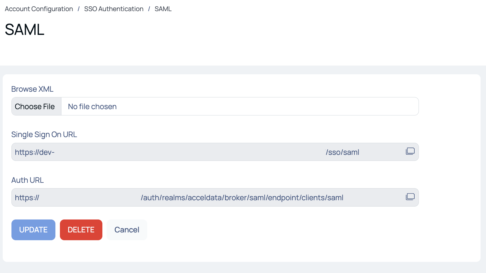 SAML Authentication