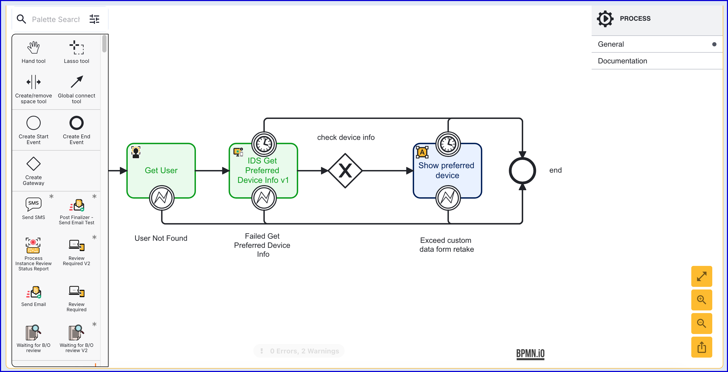 The Show Preferred device activity represents the Custom Form.