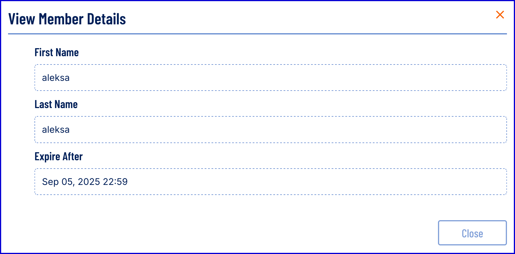 Example of a watchlist member with Discard Original Image enabled
