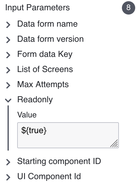 Example setting a form to 'ReadOnly' as shown above: [ReadOnly](/trust/custom-forms#readonly)