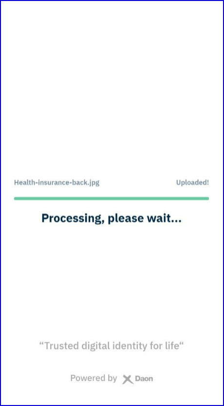 Success Screen showing a completed progress bar when all conditions are met