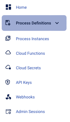 1. Process Definition Navigation