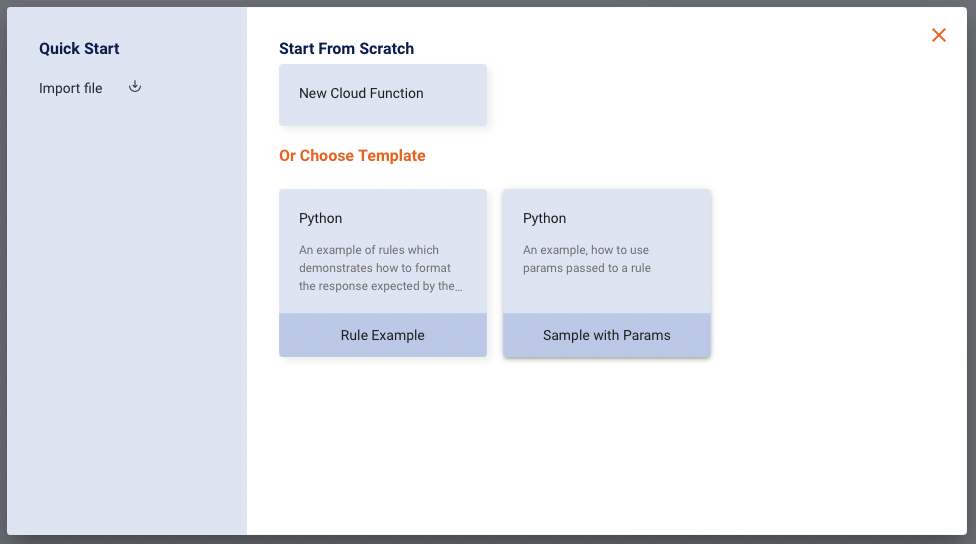 Using existing templates or creating one from scratch