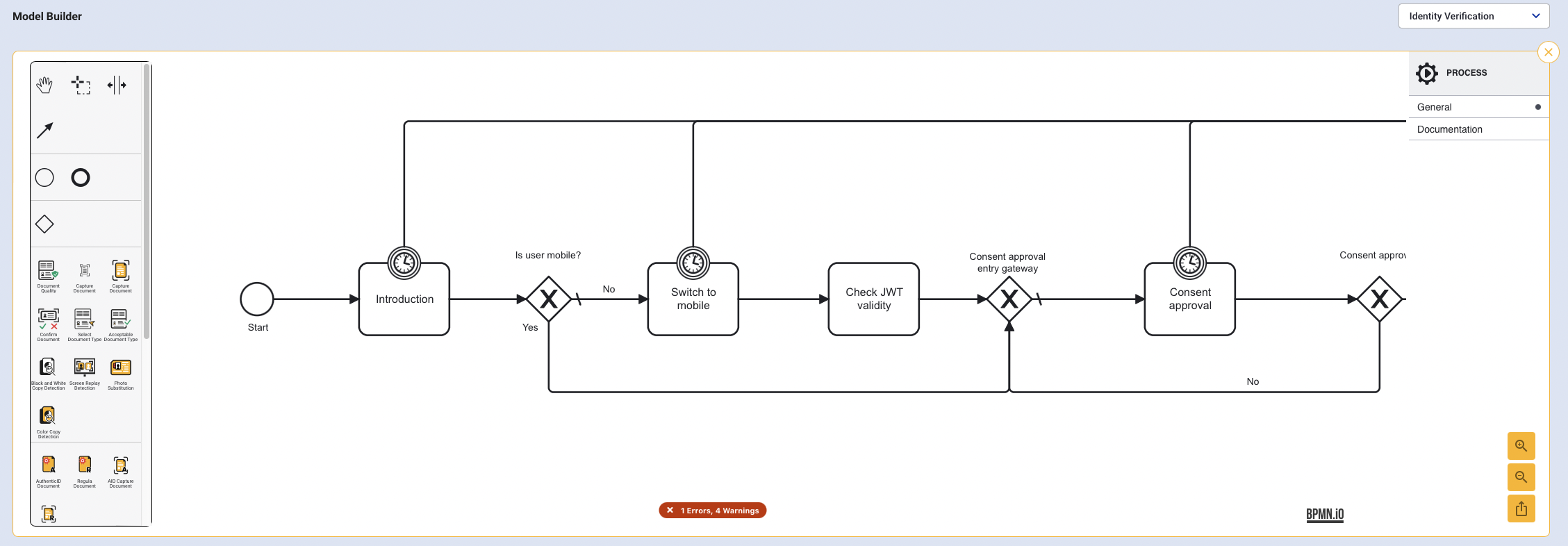 The US Template R BPMN Editor