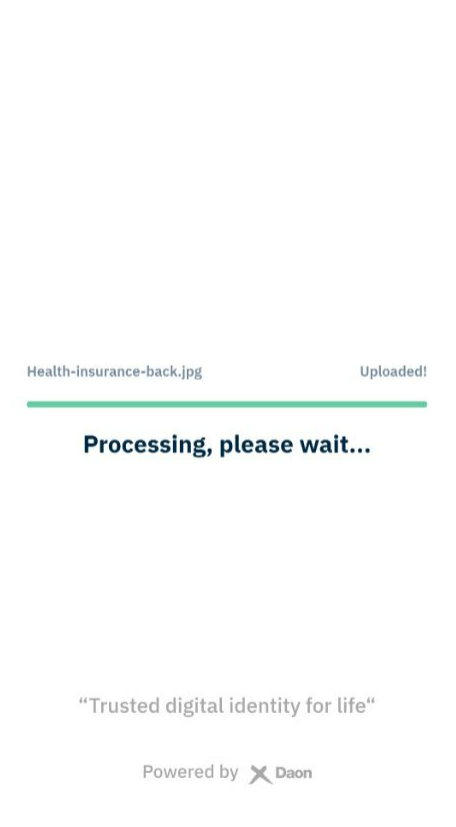 Success Screen showing a completed progress bar when all conditions are met