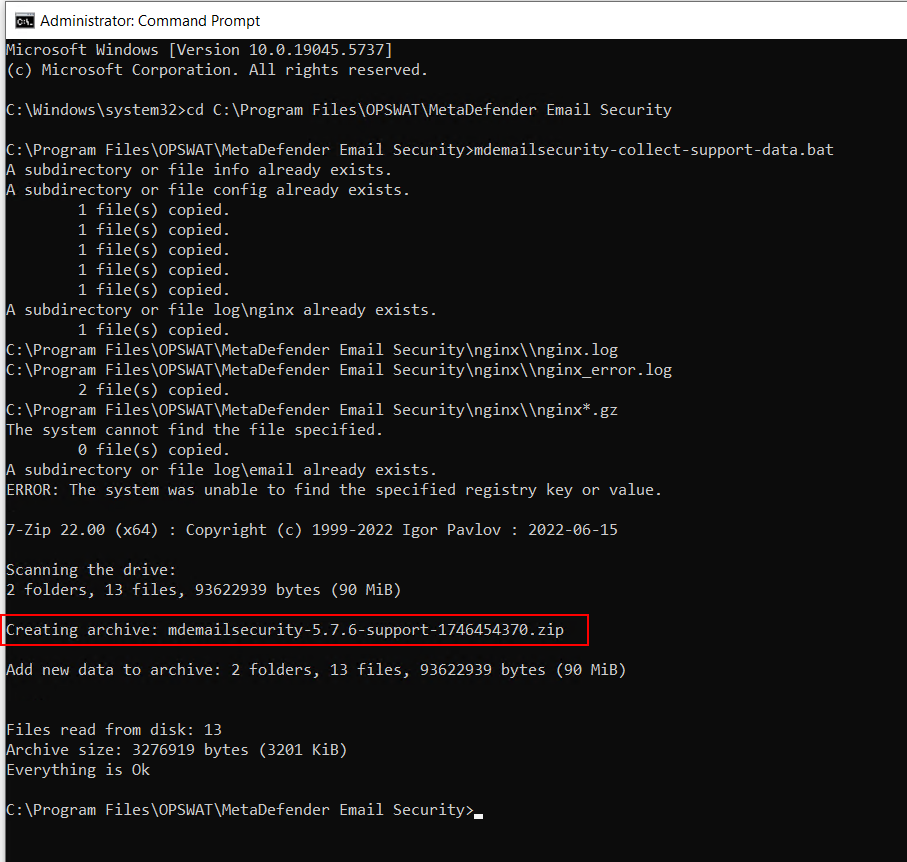 _the script will force to generated new support package_